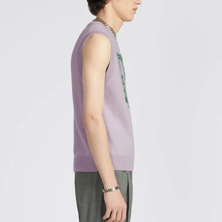 DIOR SS23 Cashmere Sweater Men's Light Purple-4