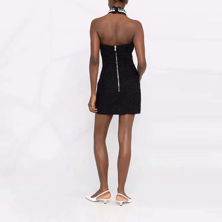 BALMAIN Sleeveless Dresses Women's Black-2