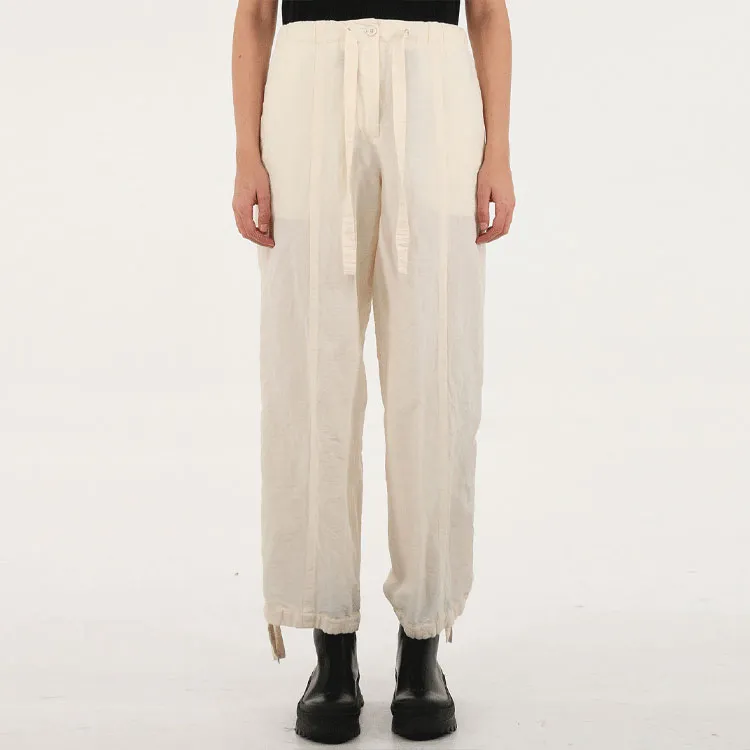 JIL SANDER Crinkle-Effect Wide Leg Pants-2
