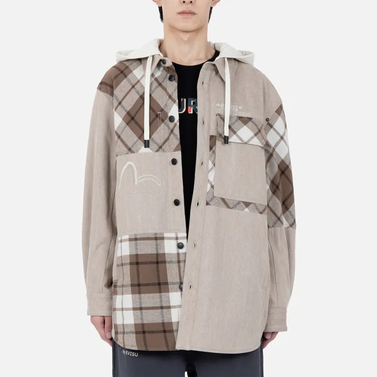EVISU Jackets Men Earth Tone/Plaid-2