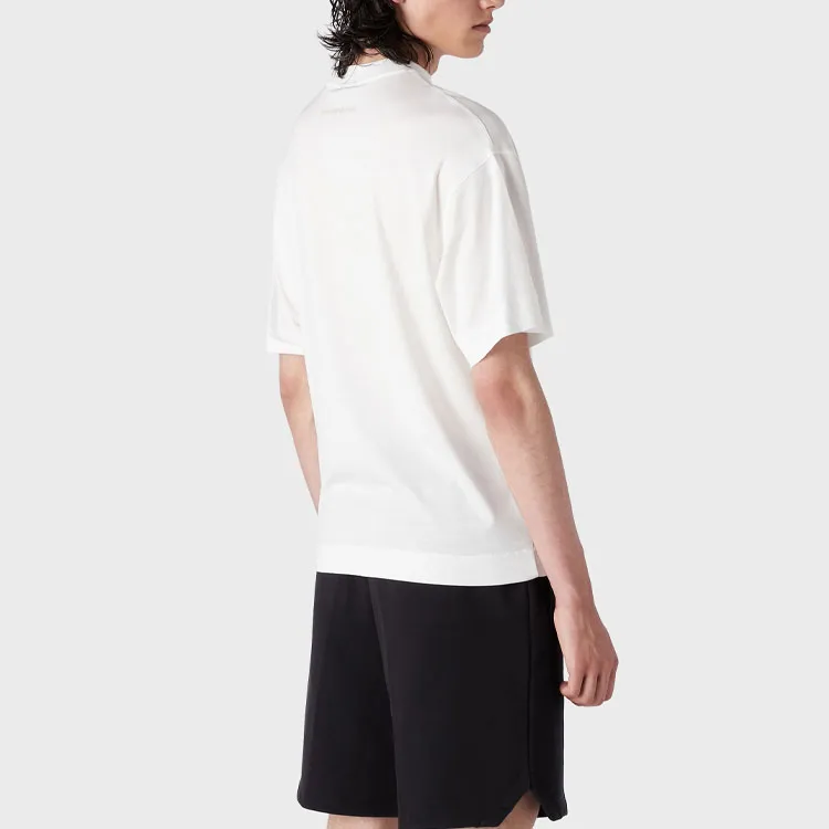 EMPORIO ARMANI T Shirt Men's White Orange-4
