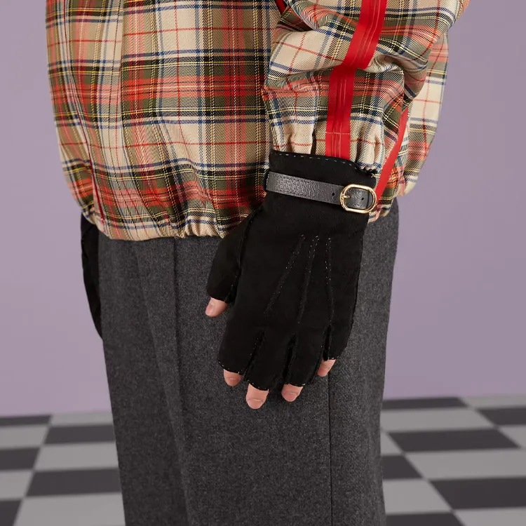 GUCCI Gloves Men Black-2