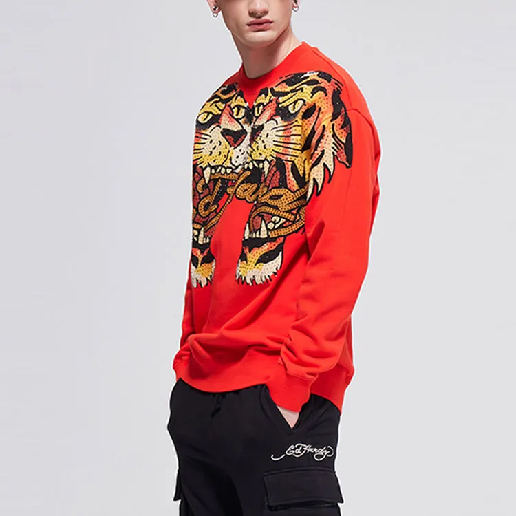 Ed Hardy Sweatshirts Men Red-3