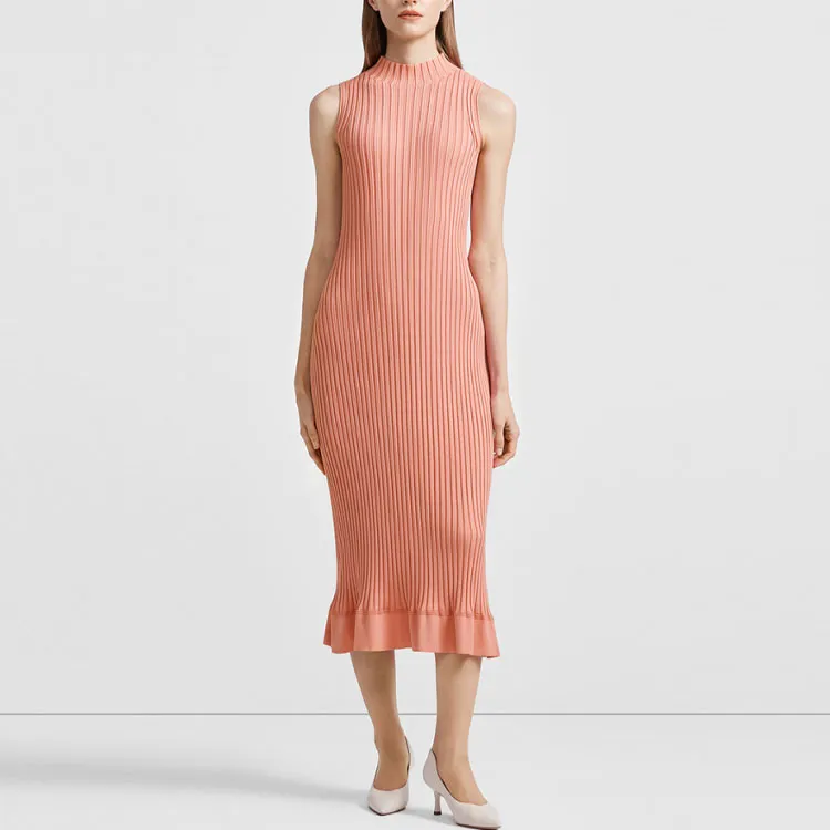 THEORY Sleeveless Dresses Women's Garnet Red-1
