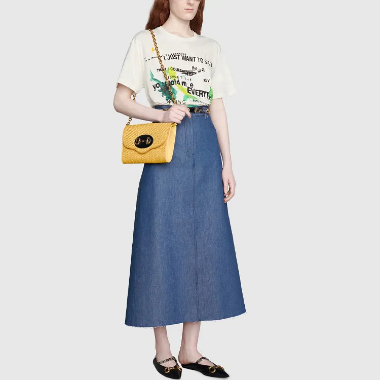 GUCCI Raglan Sleeve T Shirt Women's Ecru-3