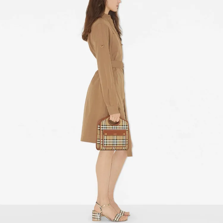 Burberry SS23 Long-Sleeved Dresses Women's Camel-3