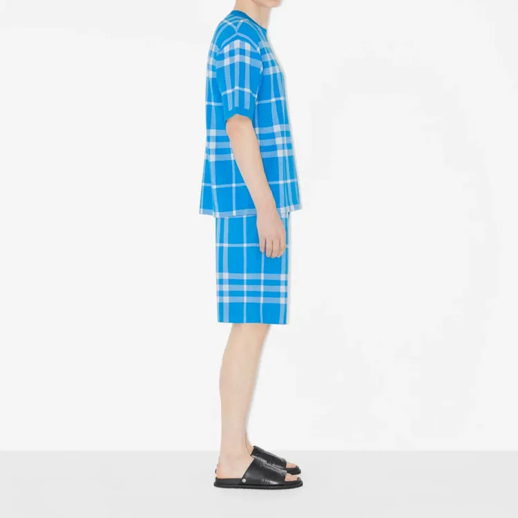 Burberry Check print Bermuda Shorts-4