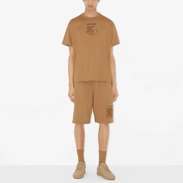 Burberry Embroidered Monogram Ekd Cotton T shirt-1