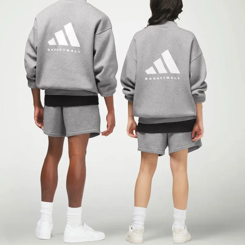 Adidas Originals Adidas Basketball  Chapter 02 Sweatshirts Unisex Dark Oat-5