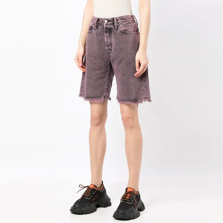 Aries Acid Wash Denim Short 'Pink'-3