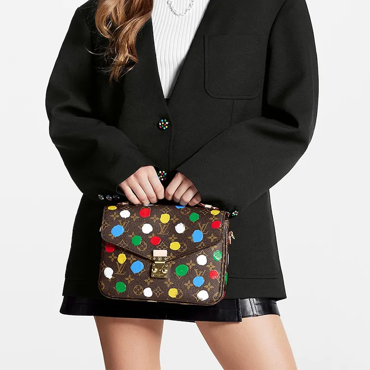 LOUIS VUITTON X Yayoi Kusama Pochette Metis Monogram Multicolor-7