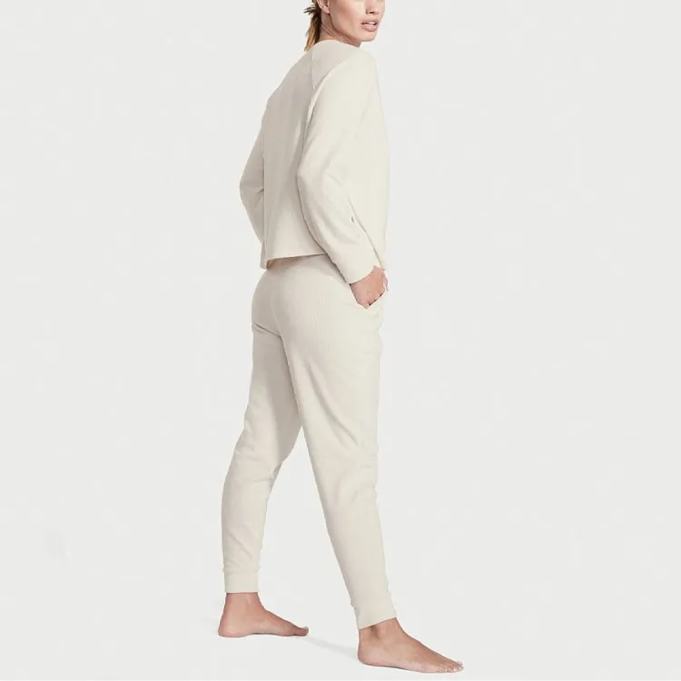Victoria's Secret Pajama Set Women's Beige-2
