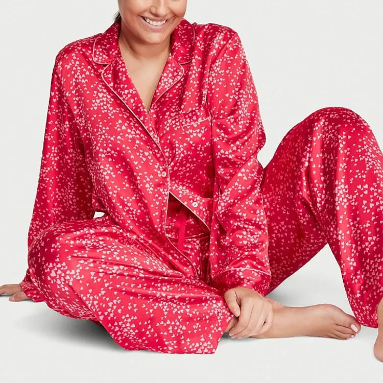 Victoria's Secret Pajama Set Women's Lip Red-1