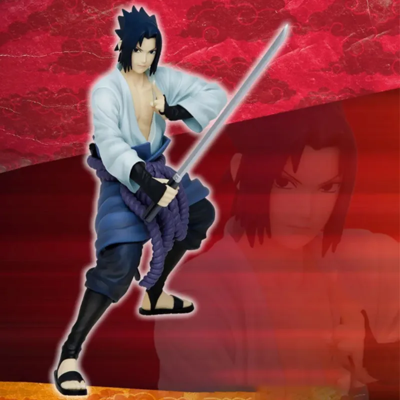 BANDAI x Ichiban Sasuke Uchiha NARUTO Shippuden Scale Figures 22cm-1
