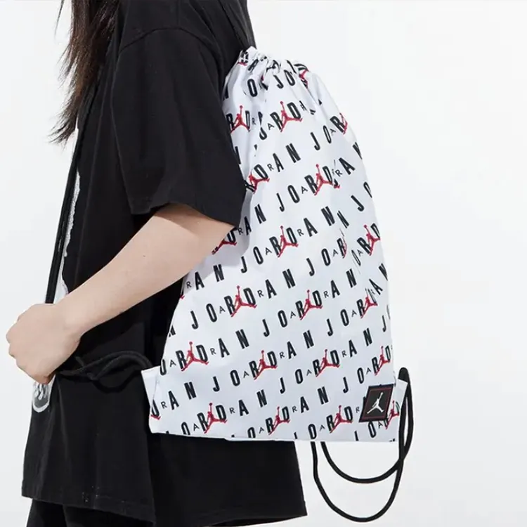 Nike Polyester Backpack Storage Bag Unisex White-2