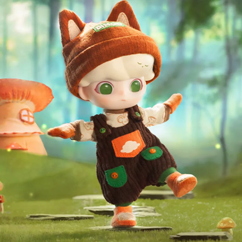 POP MART DIMOO Forest Little Fox Ball Jointed Dolls 14cm-2