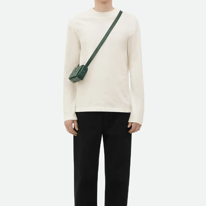 Bottega Veneta CASSETTE Cow Leather Small Block Small Square Bag Shoulder Bag Crossbody Bag Mini Men's Rain Tree Green-5