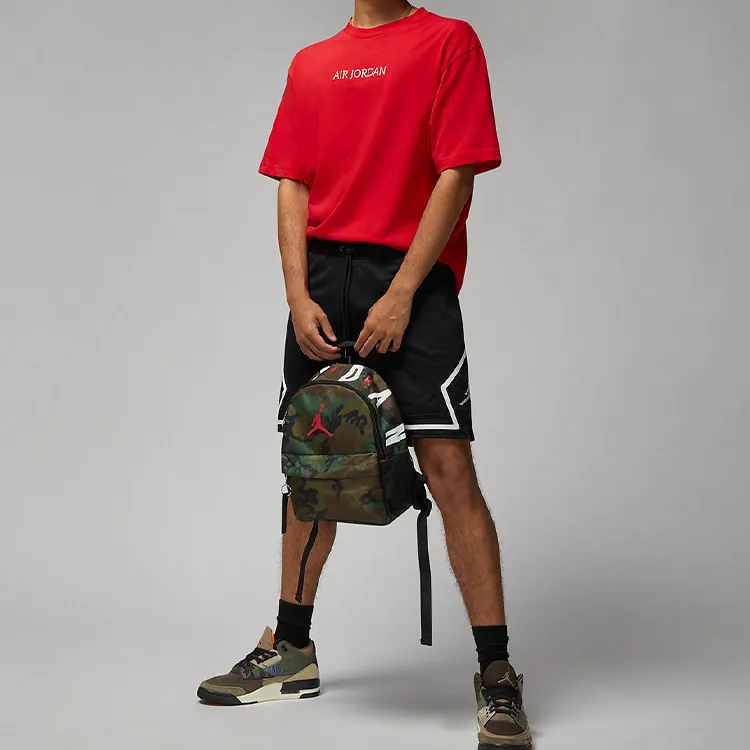 Jordan Polyester Backpack Regular Unisex Camouflage Green-5