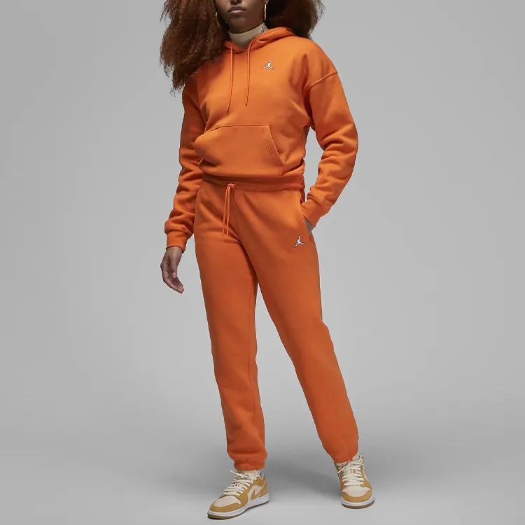 Jordan Knitted Sweatpants Women's Orange-2