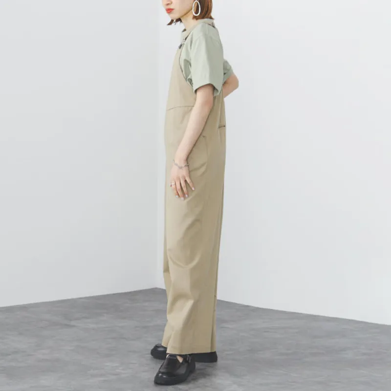 Beams Overalls Women's Beige-5