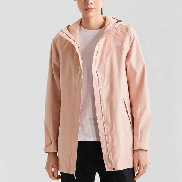 THE NORTH FACE Outdoor Hiking Waterproof And Windproof Windbreaker Jacket Women's Pink-1