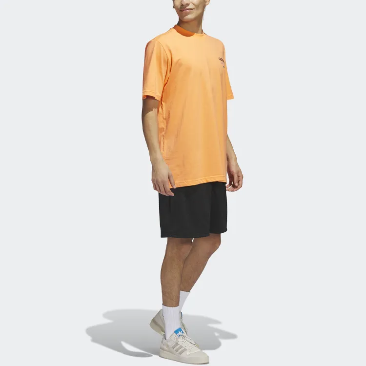 Adidas Originals BASKETBALL STREETBALL T Shirts Men Orange-3