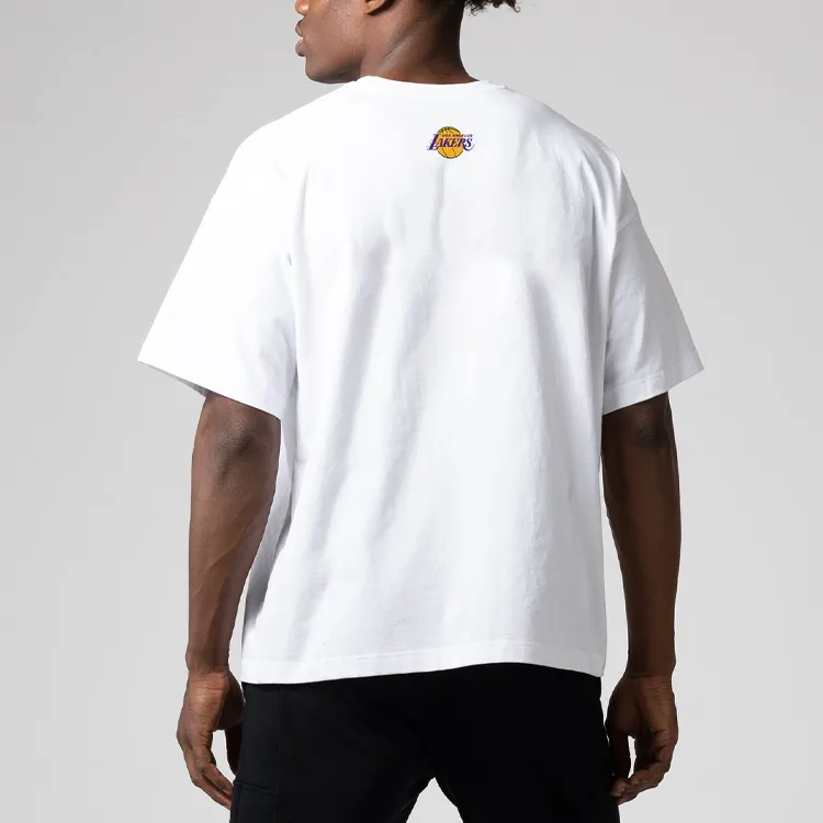 NBA Los Angeles Lakers T Shirts Men White-3