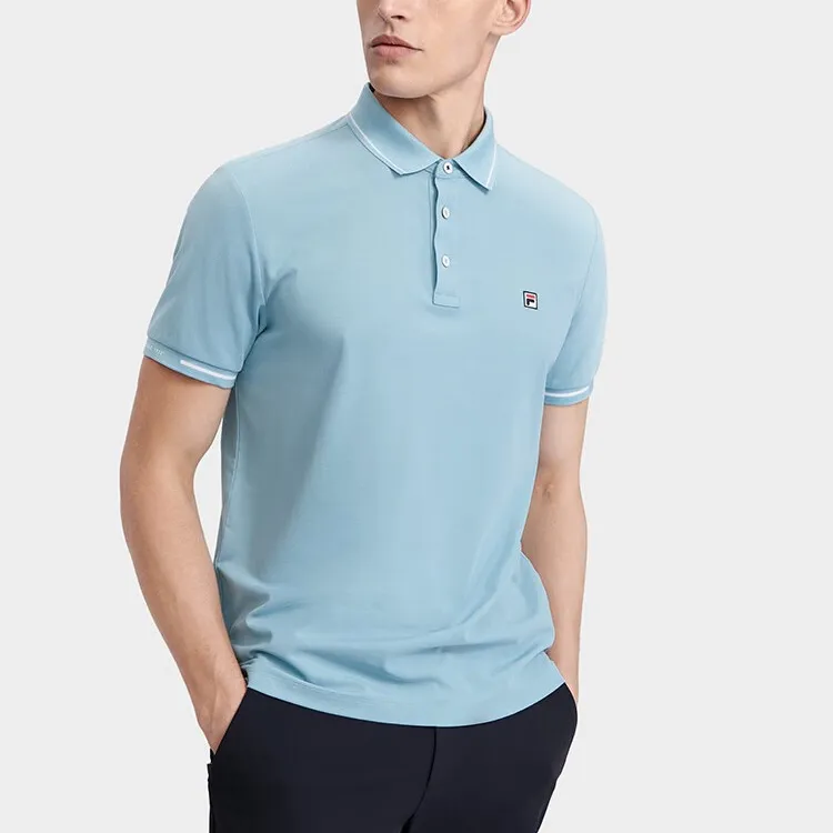 FILA Polo Shirts Men Forget-Me-Not Blue-4