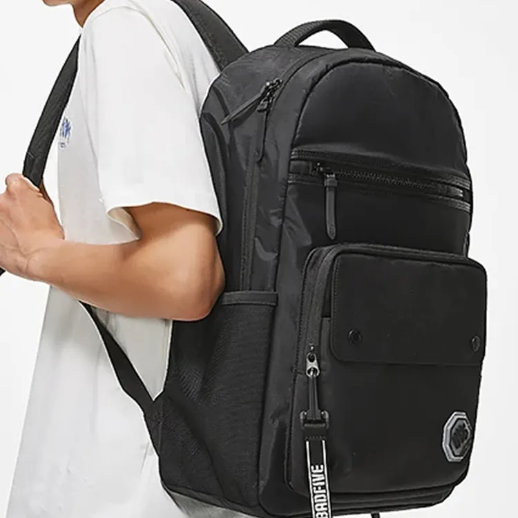 LiNing Polyester Backpack Regular Unisex Black-5