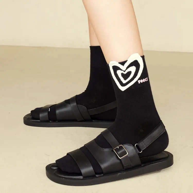 TOOCI Unisex Mid Calf Socks-5