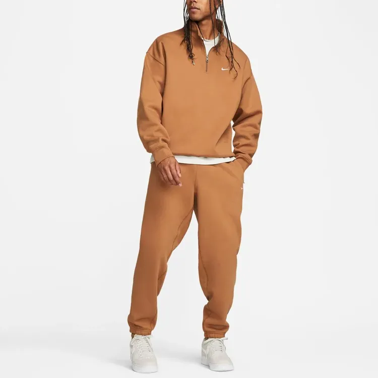 Nike Knitted Sweatpants Men Brown-2