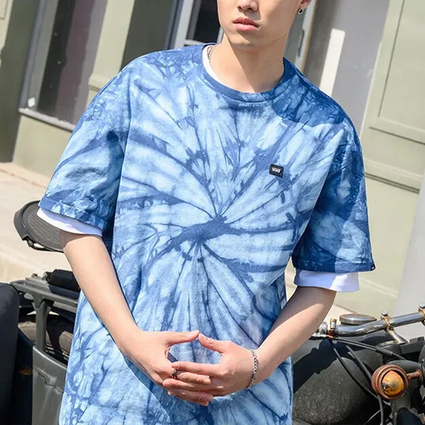 Vans Drop Shoulder Sleeve T-Shirt Unisex Dark Blue-4