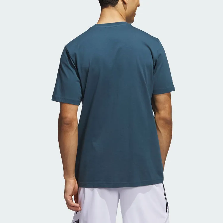 Adidas T Shirts Men Arctic Ocean Blue-3