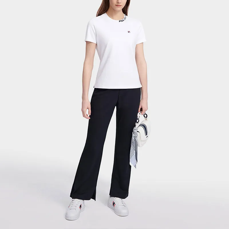 FILA Set in Sleeve T Shirt Women's Standard White-1