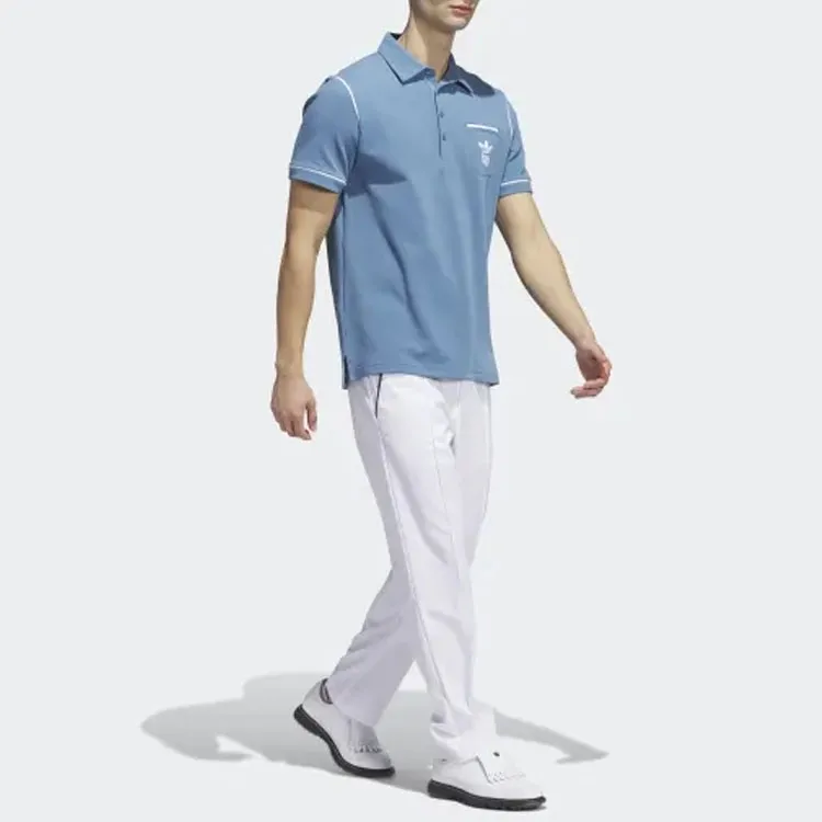 Adidas Originals Polo Shirts Men Blue-3