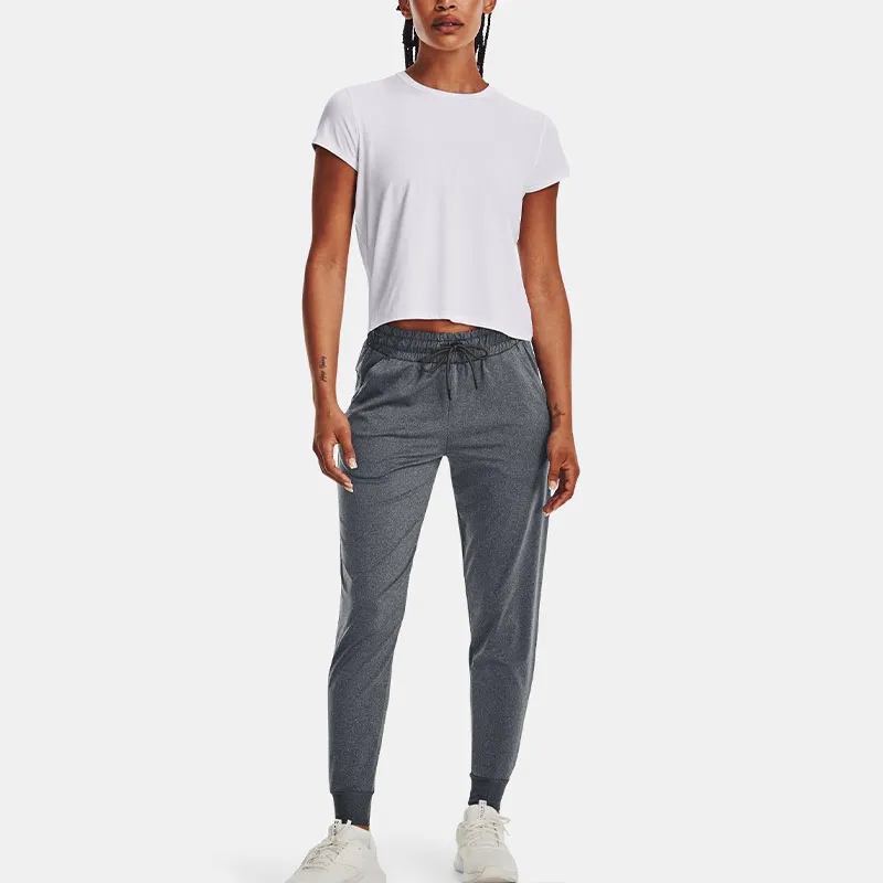 Under Armour Knitted Sweatpants Women's Gray-4