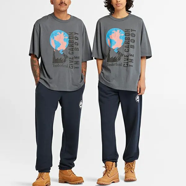 Timberland T Shirt Unisex Rock Cyan-5