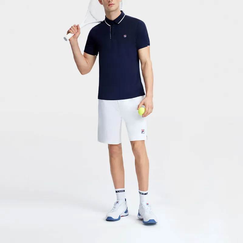 FILA Polo Shirts Men Royal Blue-2