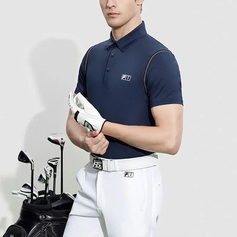 FILA Polo Shirts Men Tide Blue-3