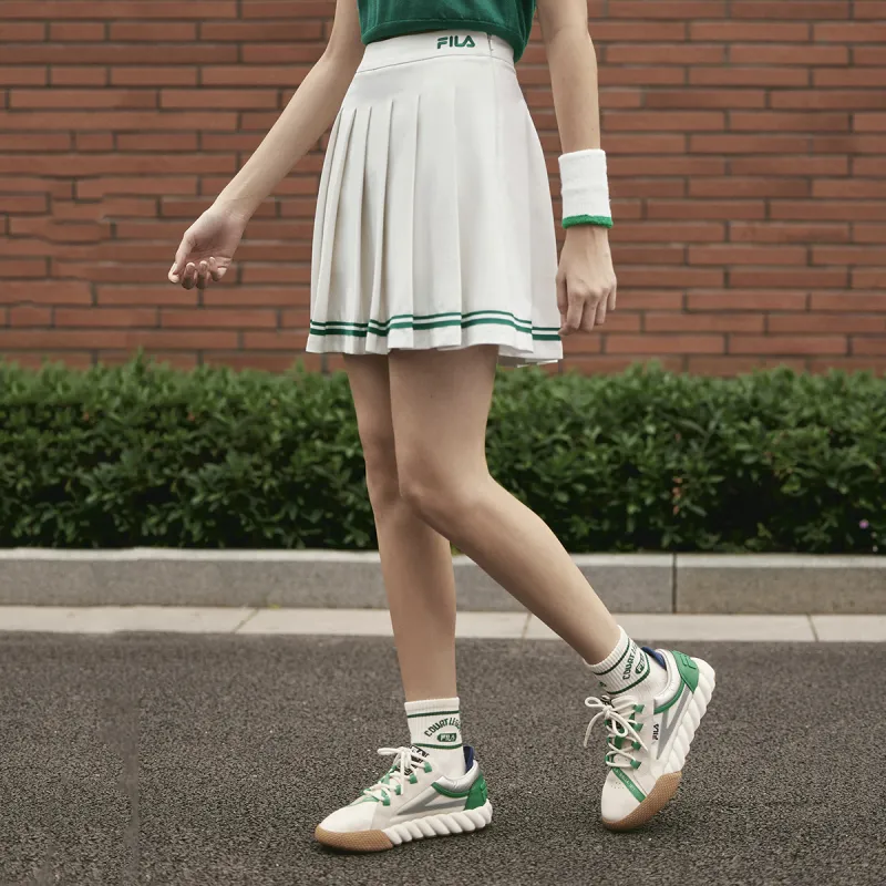 FILA ORIGINALE Casual Short Skirts Women's Cloud White-3