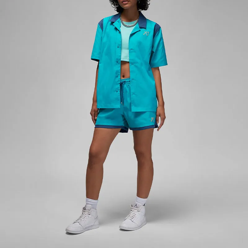 Jordan Shirts Women's Aqua Blue-2