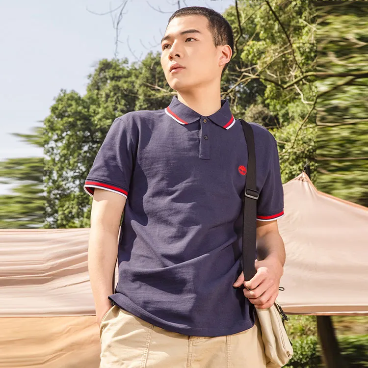 Timberland Polo Shirts Men Dark Sapphire-2