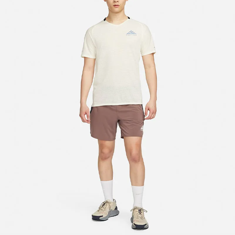 Nike Dri Fit Trail Solar Chase T Shirt Men's Coconut Milk-2