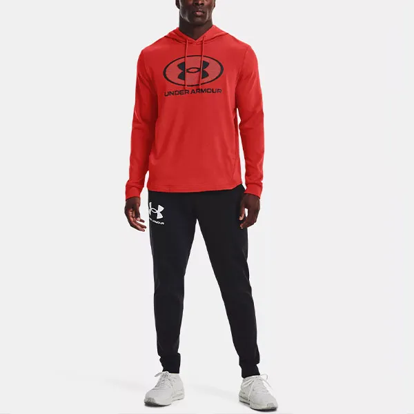 Under Armour Rival Sweatshirts Men Shiny Red-4