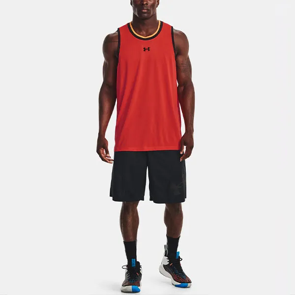 Under Armour Baselin Basketball Jerseys Men's Screw Red-4