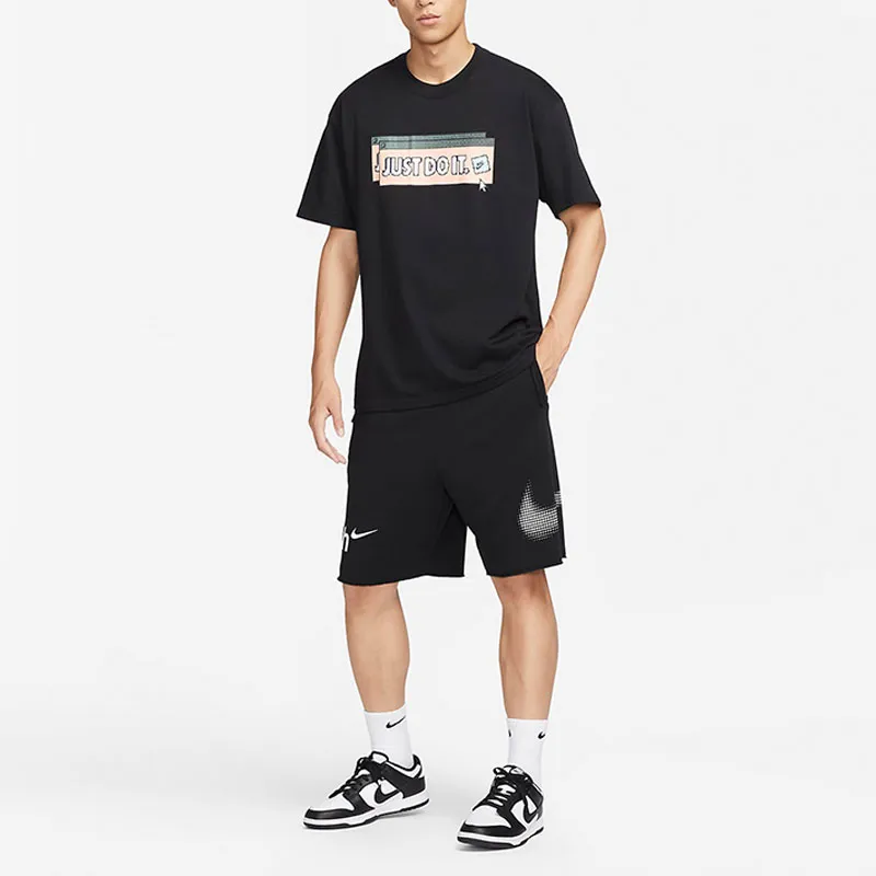 Nike T Shirts Men Black-2