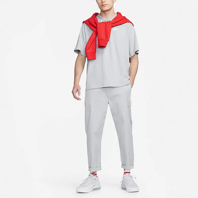 Nike Polo Shirts Men Light Smoke Gray-3