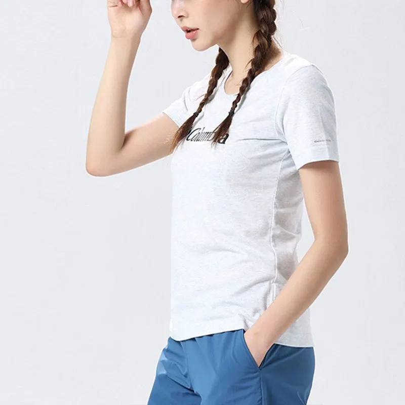 Columbia T-Shirts Women's White-3