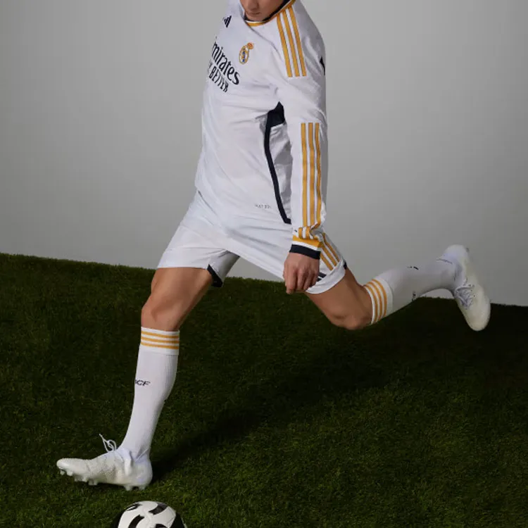 Adidas Real Madrid 23/24 Long Sleeve Home Jersey-4