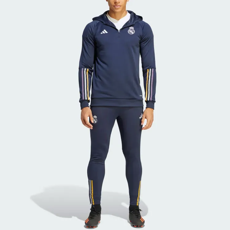 Adidas Real Madrid Sweatshirts Men Ink Blue-3